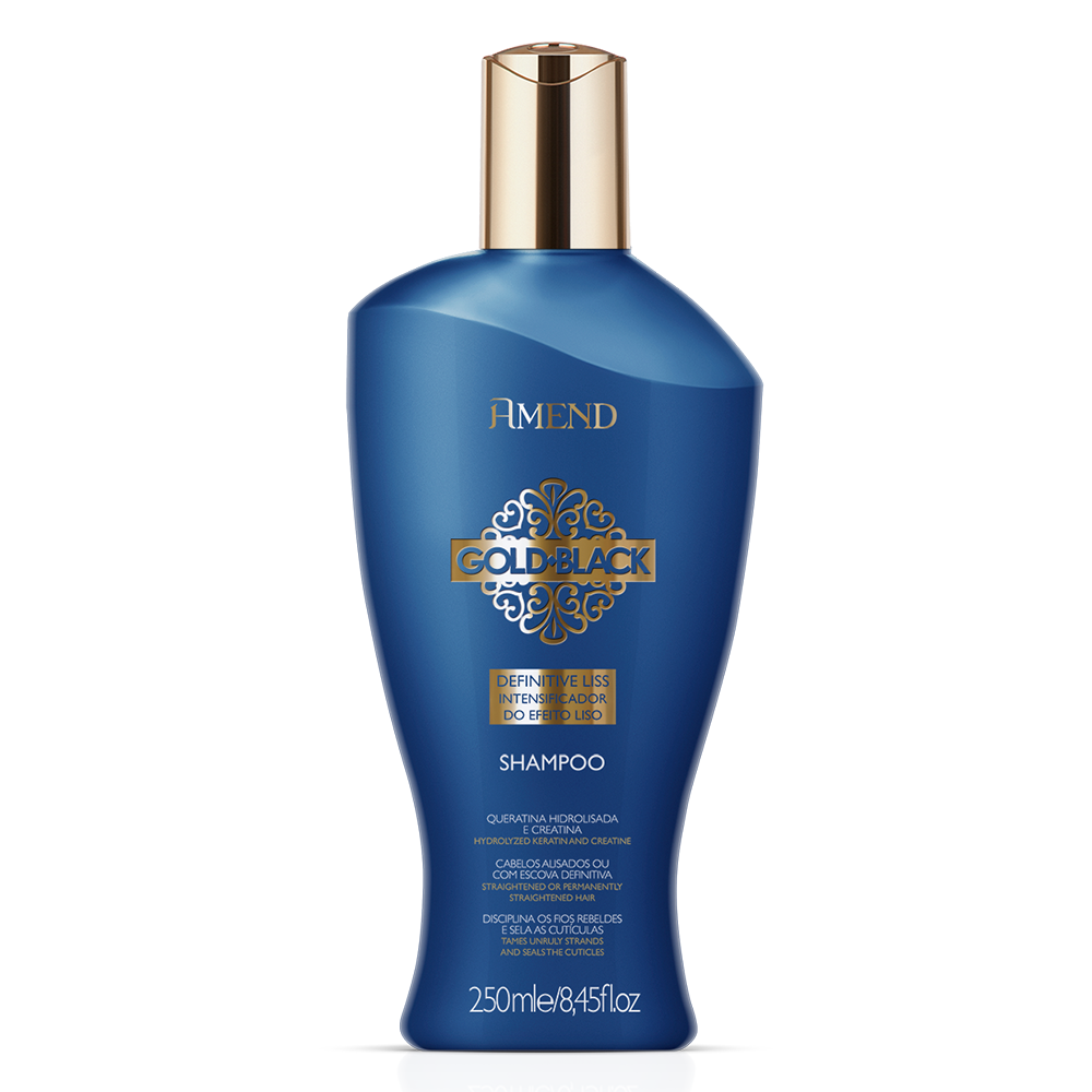 Máscara Amend Gold Black Intensificador do Efeito Liso 250g